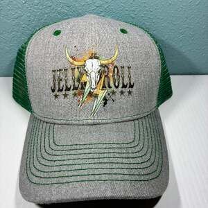Jelly Roll Western Bull Skull Retro Style Trucker Hat
